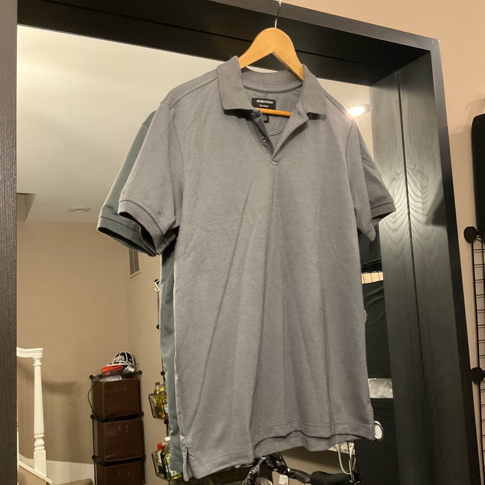 (Bonus Item) Nordstrom Gray Polo Shirt Classic Design